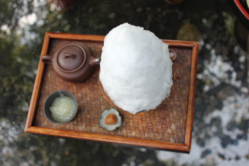 阿左美冷蔵の天然かき氷！